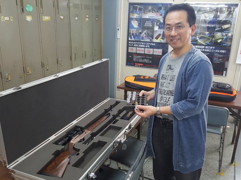 猟銃緩衝材アルミケース