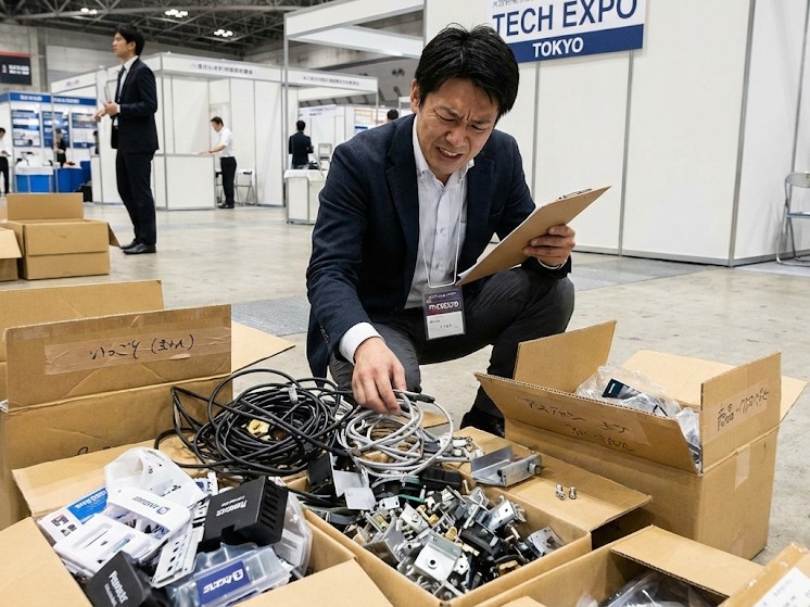 設営・撤収を時短し、見栄えも向上させる緩衝材提案の写真